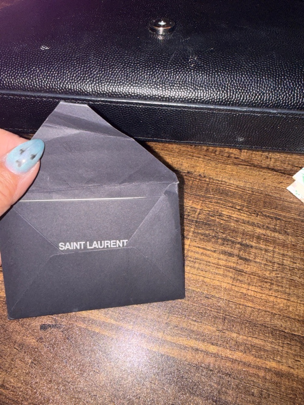 Saint Laurent Black Leather Chain Crossbody Bag - Picture 10 of 15